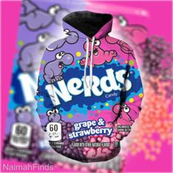 Chocolate Candy Nerds Group Halloween Hoodie, Candy Group 3D Hoodie