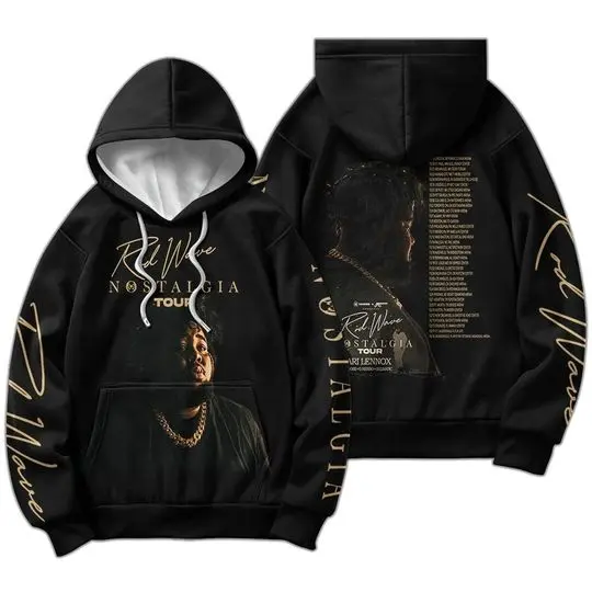 Rod Wave Nostalgia Concert Rap Hoodie, World Tour 2023 Tickets Vintage