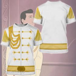 Prince Charming Costume 3D Shirt, Cinde Princess Halloween Costume Meaningful Gift For Family Gift For Boyfriend Valentine Gift