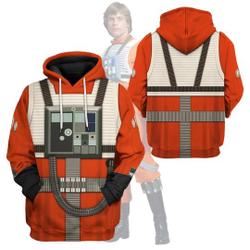 Rebel Flight Suit Galaxy Hero Characters Costume Men 3D Hoodie