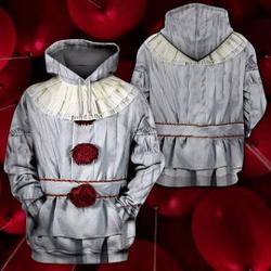 Pennywise Costume 3D Full Over Print Hoodie