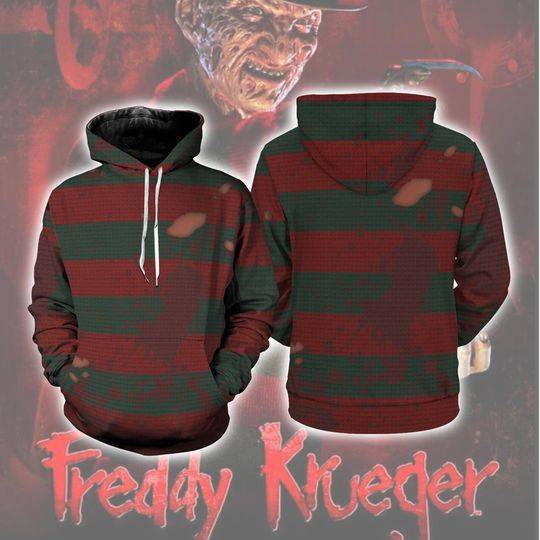 Freddy Krueger Full Over Print 3D Hoodie