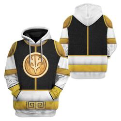 Costume White Ranger, Power Rangers Cosplay Costume Hoodie