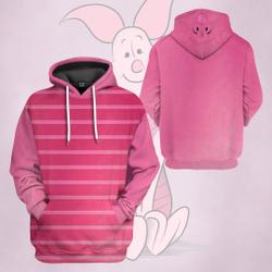 Winnie the Pooh 3D Shirt, Piglet Halloween Costume For Family Group Hoodie