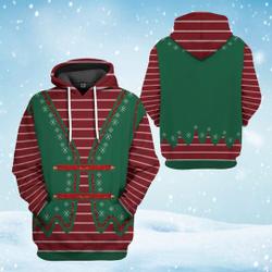 Elf Christmas Cosplay 3D Hoodie, Buddy the Elf Shirt