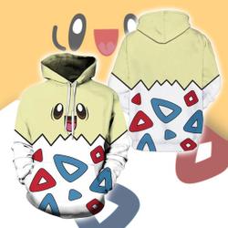 Togepi Egg Halloween 3D Hoodie, Togepi Egg Cosplay Costume