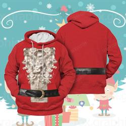 Christmas Santa Costume Hoodie | Merry Christmas Buddy Hobbs Elf Costume Hoodie