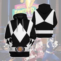 MIGHTY MORPHIN Power Ranger Black 3D Hoodie