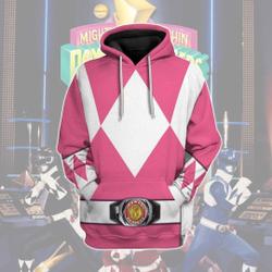 MIGHTY MORPHIN Power Ranger Pink 3D Hoodie