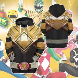 MIGHTY MORPHIN Power Ranger Black 3D Shirt Hoodie