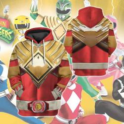 MIGHTY MORPHIN Power Ranger Red 3D Shirt Hoodie