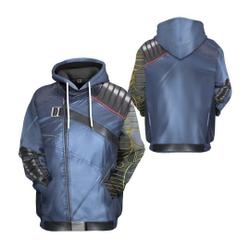 Winter Soldier Cosplay 3D Shirt, Marvel Hero Halloween Costume Hoodie