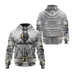 Moon Knight Cosplay 3D Shirt, Marvel Hero Halloween Hoodie