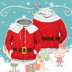 Christmas Santa Costume 3D Full Over Print Hoodie