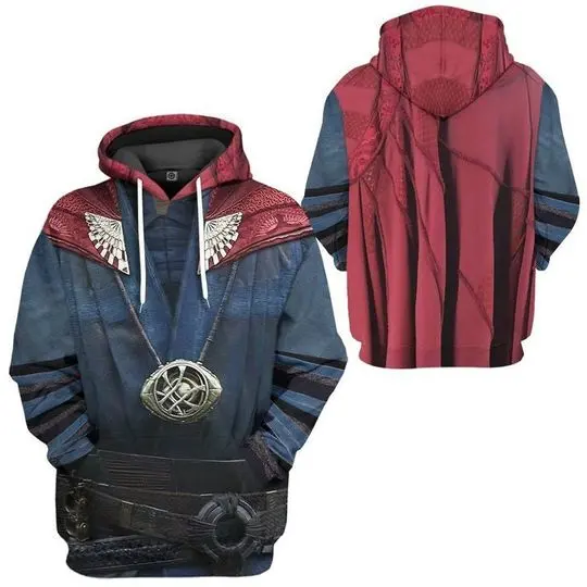 Dr Strange Cosplay 3D Shirt, Marvel Hero Halloween Costume Hoodie