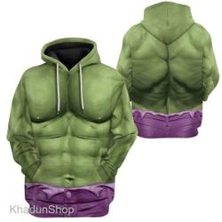 Incredible Hulk Full Over Print 3D Hoodie | Bruce Banner Incredible Hulk Cosplay