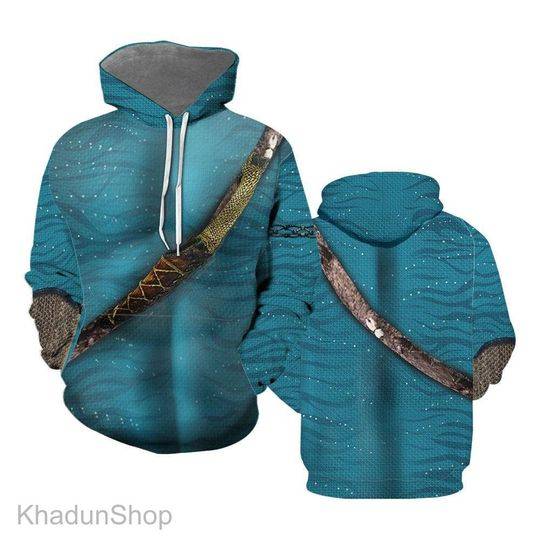 Jake Sully Avatar 3D Halloween Costumes Hoodie