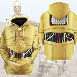Star Wars C3PO Costumes 3D Shirt, C3PO Hoodie