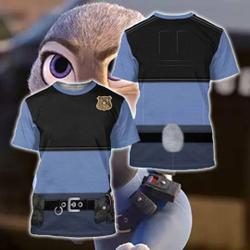 Judy Hopp Rabbit Halloween Costume 3D Shirt Meaningful Gift For Family Gift For Boyfriend Valentine Gift