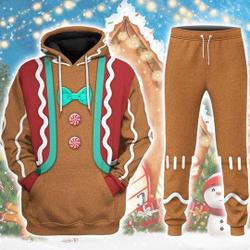 Gingerbread Man Halloween Costumes Hoodie, Gingerbread Cosplay