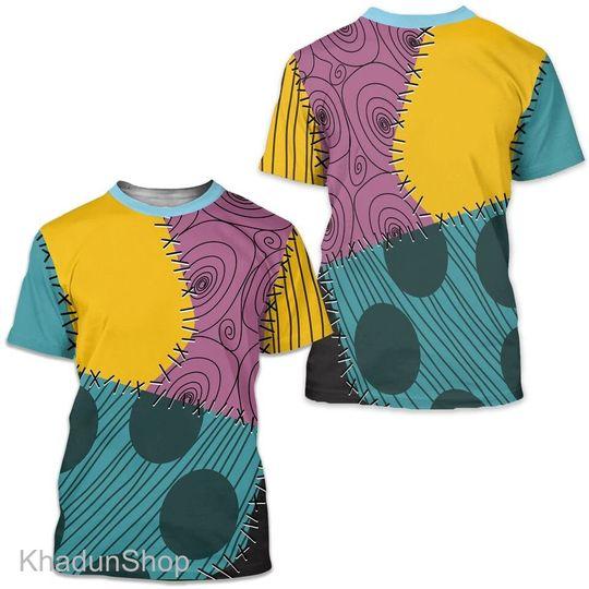 Sally Nightmare Before Christmas 3D Shirt, Costume Halloween Cosplay Meaningful Gift For Family Gift For Boyfriend Valentine Gift