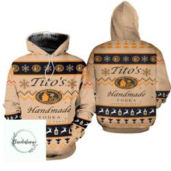 Tito's Handmade Vodka Hoodie, Tito 3D Hoodie