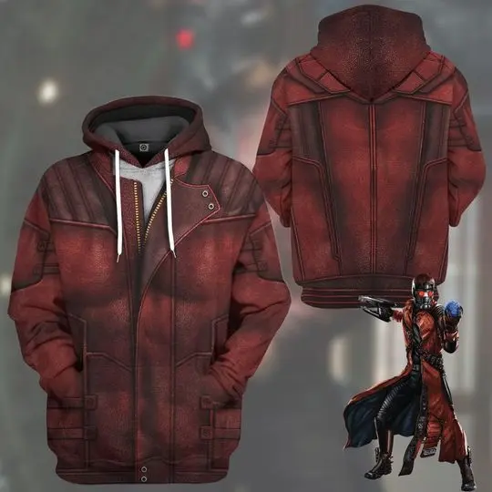 Marvel Guardians of the Galaxy 3D Hoodie, 3D Guardian Of The Galaxy Star Lord Custom
