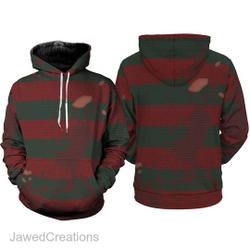Freddy Krueger Full Over Print 3D Hoodie, Freddy Krueger Costume Shirt