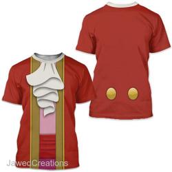 Captain Hulk Movie Costume 3D Shirt, Red Captain Pirate Magic Costume Shirt Meaningful Gift For Family Gift For Boyfriend Valentine Gift