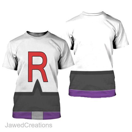 Animation Team Character 3D T-Shirt, Halloween Cosplay Shirt Meaningful Gift For Family Gift For Boyfriend Valentine Gift