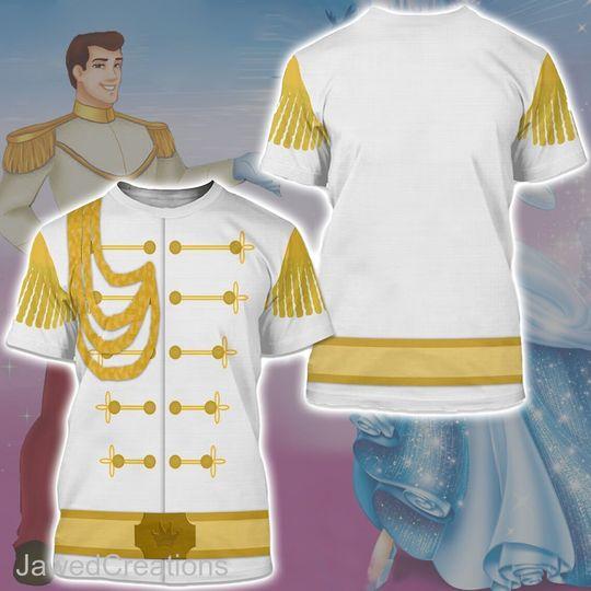 Prince Charming Costume 3D Shirt, Halloween Costume Shirt Meaningful Gift For Family Gift For Boyfriend Valentine Gift