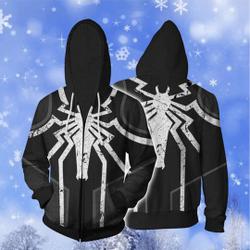 Spiderman 3D Hoodie, Spiderman Agent Venom 3D Hoodie