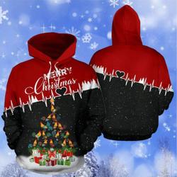 Christmas 3D Hoodie, Chicken Tree Merry Christmas 3D Hoodie