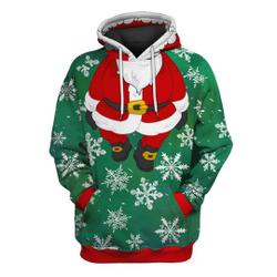 P[Only Accept PAYPAL] Christmas Santa Claus Hoodie For Men Women
