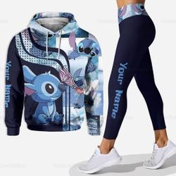 Stitch Hoodie Leggings Set, Stitch Leggings, Stitch Unisex Hoodie,Leggings For Women