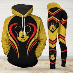 Mickey Mouse Hoodie Leggings Set, Mickey Mouse Legging, Legging For Women