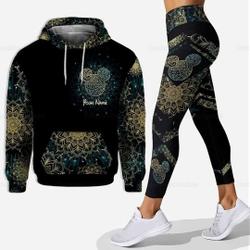 Custom Mickey Mouse Hoodie Leggings Set, Cute Mickey Hoodie, Personalized Mickey Hoodie