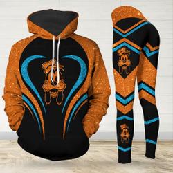 Goofy Hoodie Leggings Set, Goofy 3D Hoodie, Legging For Women