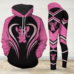 Angle Hoodie Leggings Set, Angle Women Hoodie, Legging For Women