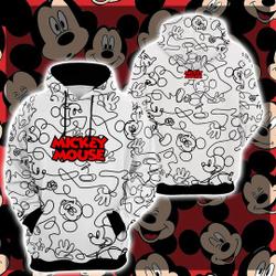 Mickey Mouse 3d Hoodie, Mickey Mouse 3D Full Over Printed