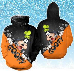 Goofy Dog Christmas Hoodie, Cute Goofy 3D Hoodie