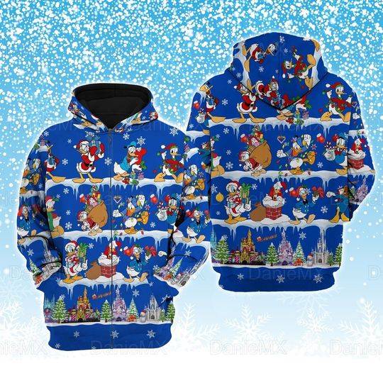 Donald Hoodie, All Over Printed 3D Hoodie
