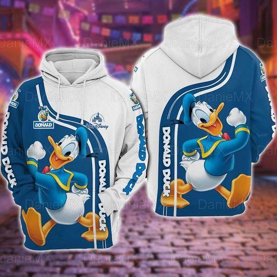Disney Donald Duck Hoodie, Donald Duck 3D Hoodie