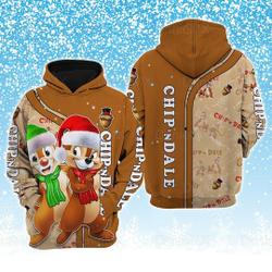 Chip And Dale Christmas Hoodie, Chip'n Dale Rescue Rangers 3D Hoodie