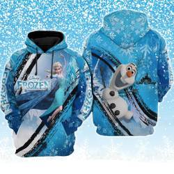 Disney Frozen Christmas Hoodie, Elsa Frozen Shirt, Disney Frozen 3D Hoodie