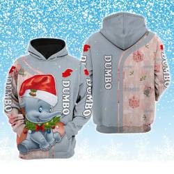 Disney Dumbo Hoodie, Dumbo Christmas Shirt, Disney Dumbo 3D Hoodie