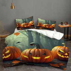 Pumpkin Halloween Cover Bedding  Quilt Cover Pillow Case Christmas Gift Dorm BedroomGift For Your Girlfriend Boyfriend Gift For Love Gift For Friend Best Valentine Present Holiday Gift