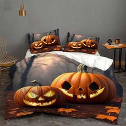 Pumpkin Halloween Cover Bedding  Quilt Cover Pillow Case Christmas Gift Dorm BedroomGift For Your Girlfriend Boyfriend Gift For Love Gift For Friend Best Valentine Present Holiday Gift