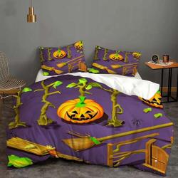 Halloween Cover Bedding  Pumpkin Quilt Cover Pillow Case Christmas Gift Dorm BedroomGift For Your Girlfriend Boyfriend Gift For Love Gift For Friend Best Valentine Present Holiday Gift