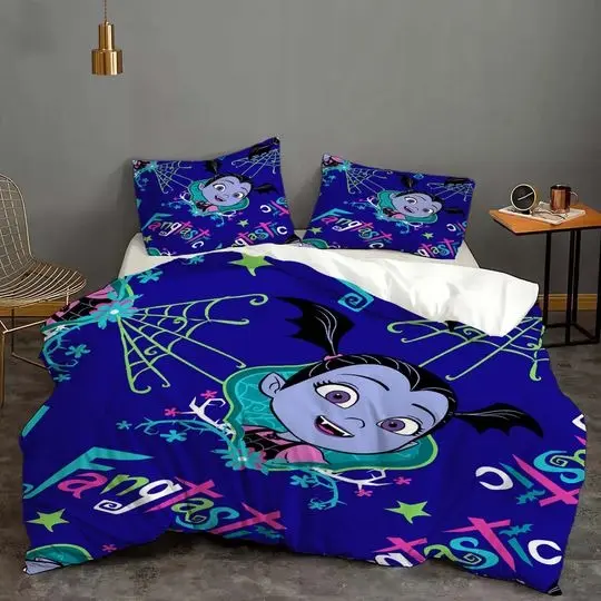 Halloween Custom Vampirina Cover Bedding Quilt Cover Pillow Case Christmas Gift Dorm BedroomGift For Your Girlfriend Boyfriend Gift For Love Gift For Friend Best Valentine Present Holiday Gift